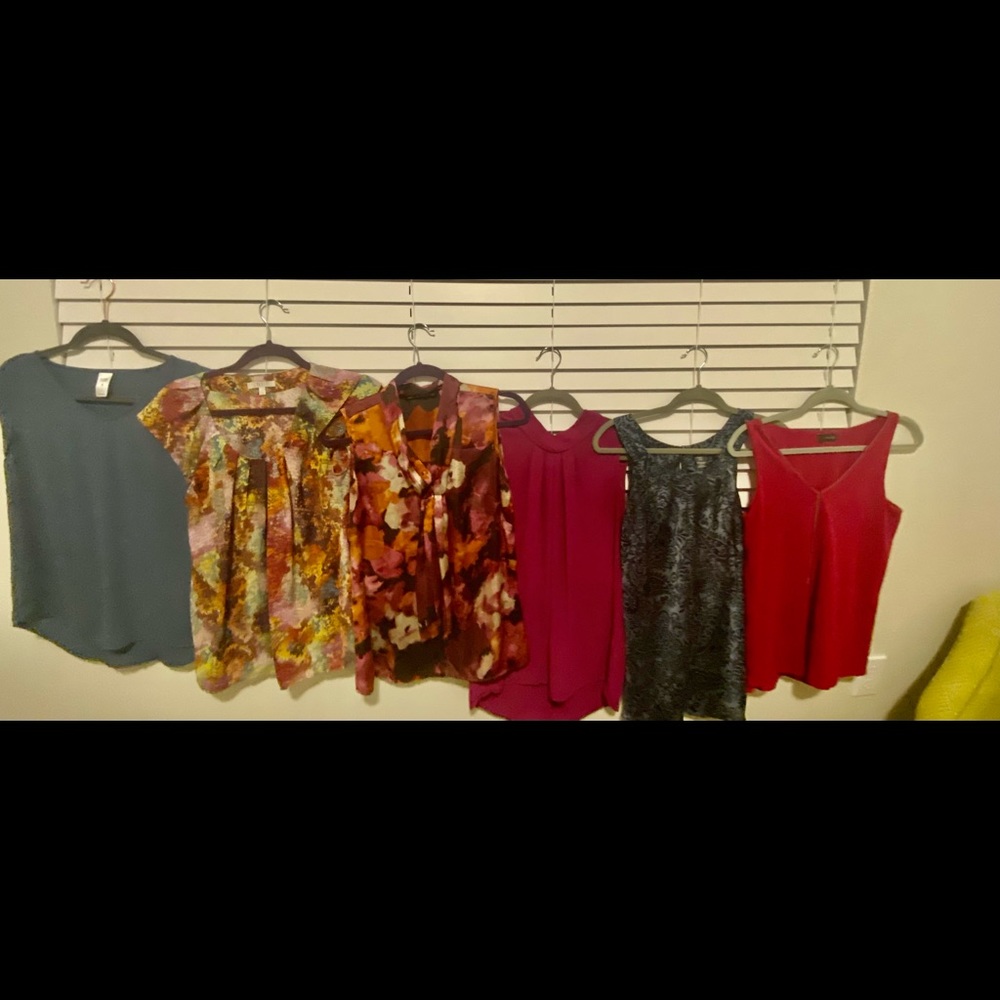 Lot of 6 sleeveless formal shirts for summer